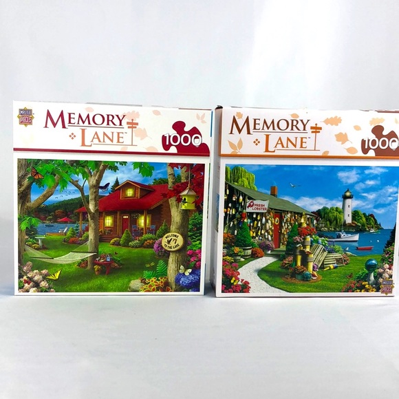 Two Masterpieces Memory Lane 1000 piece puzzles - Picture 1 of 5